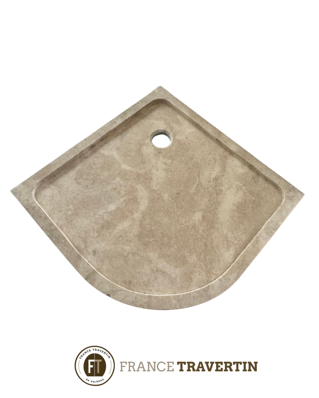 beige bac a douche d'angle 90x90 1er choix