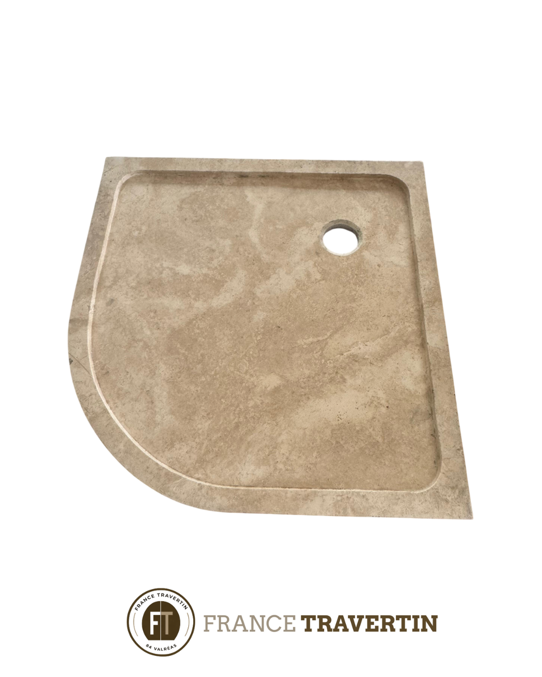 beige bac a douche d'angle 90x90 1er choix