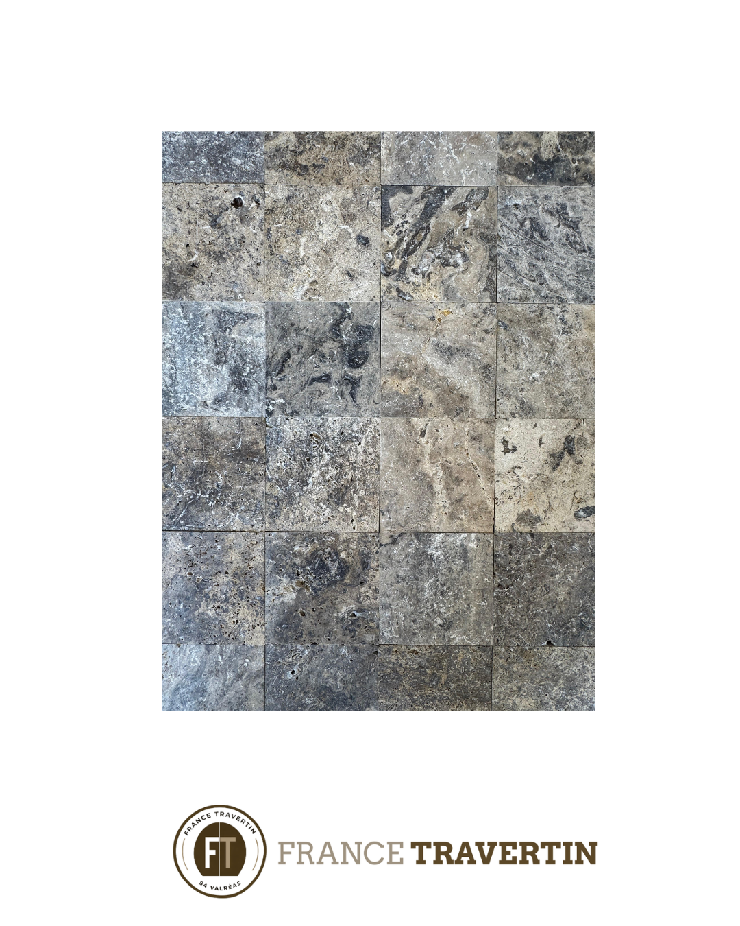 silver 15x15 rustique