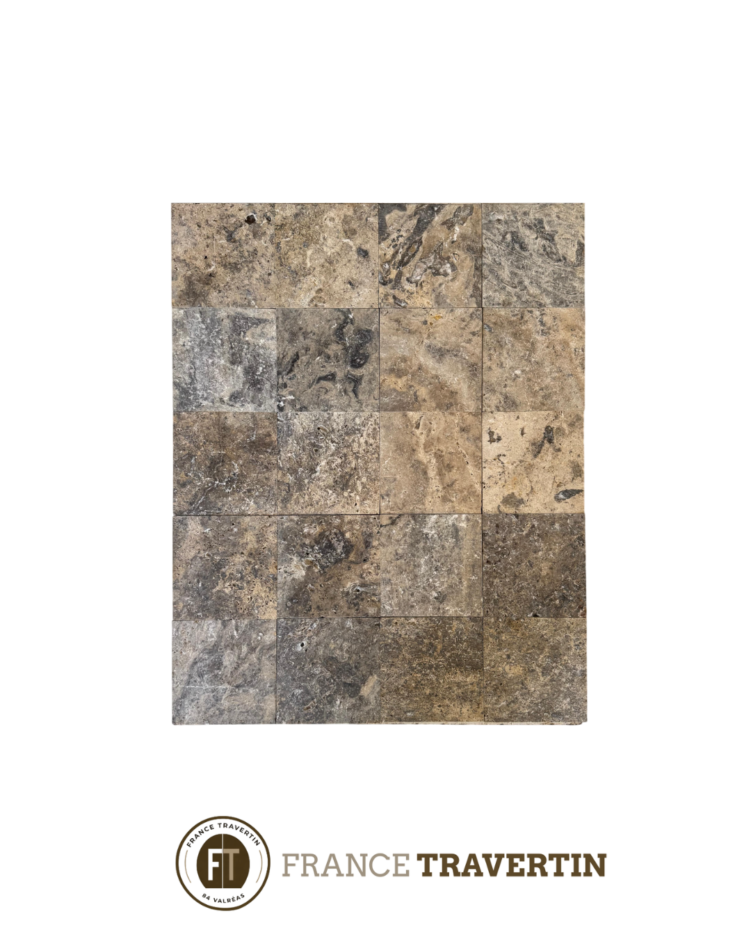 silver 15x15 rustique