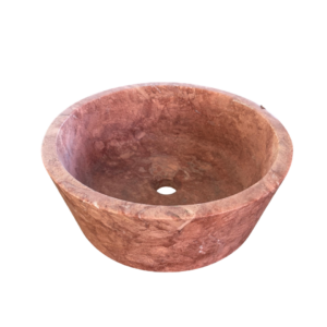 vasque rose rouge modèle cylindre 1er choix