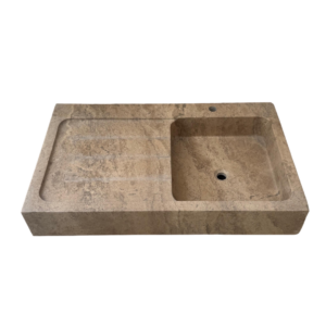 Évier cuisine noce 1 bac 100x60x15cm rustique
