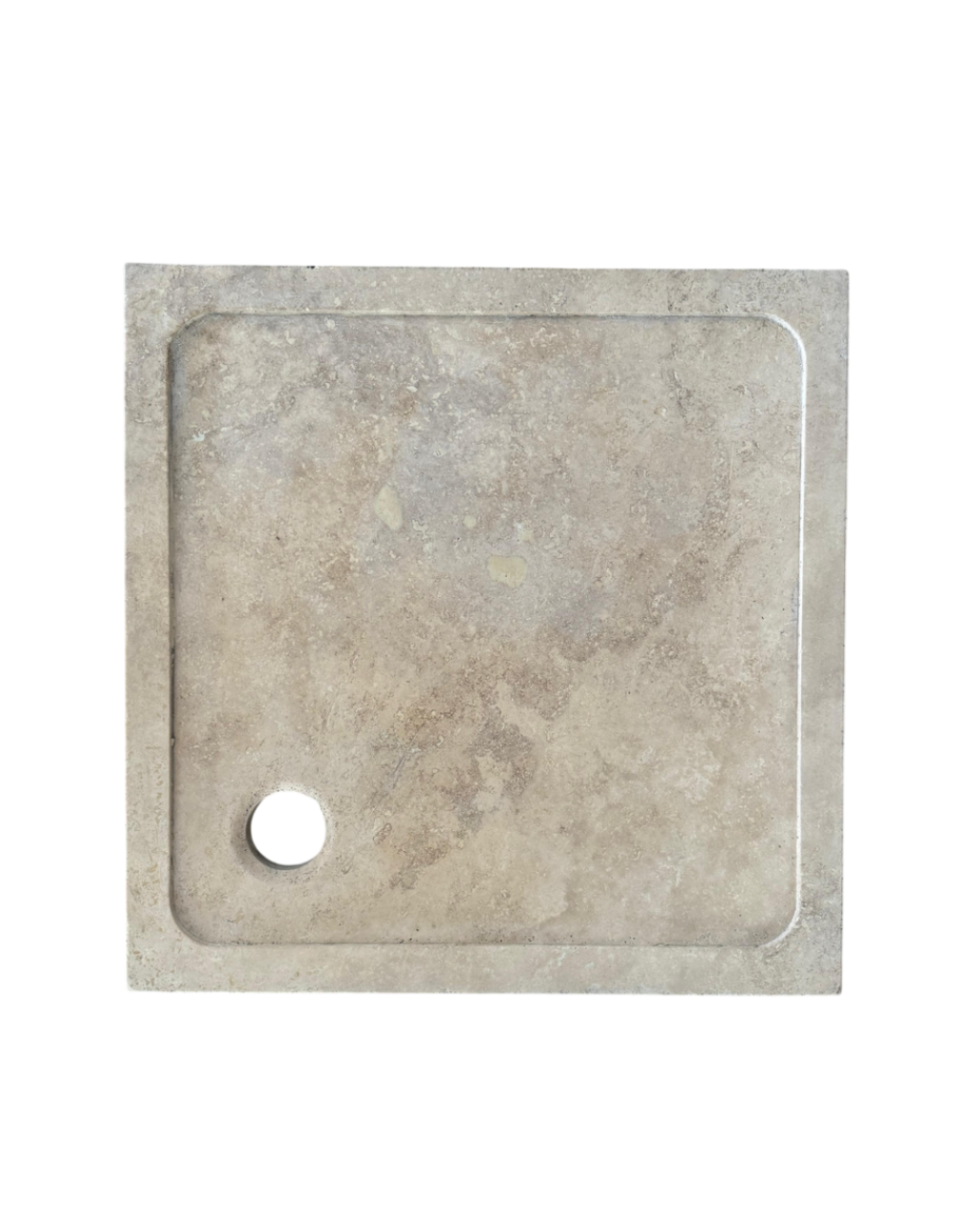 beige bac a douche 80x80 rustique