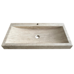 Évier beige 1 bac 100x50x10cm 1er choix