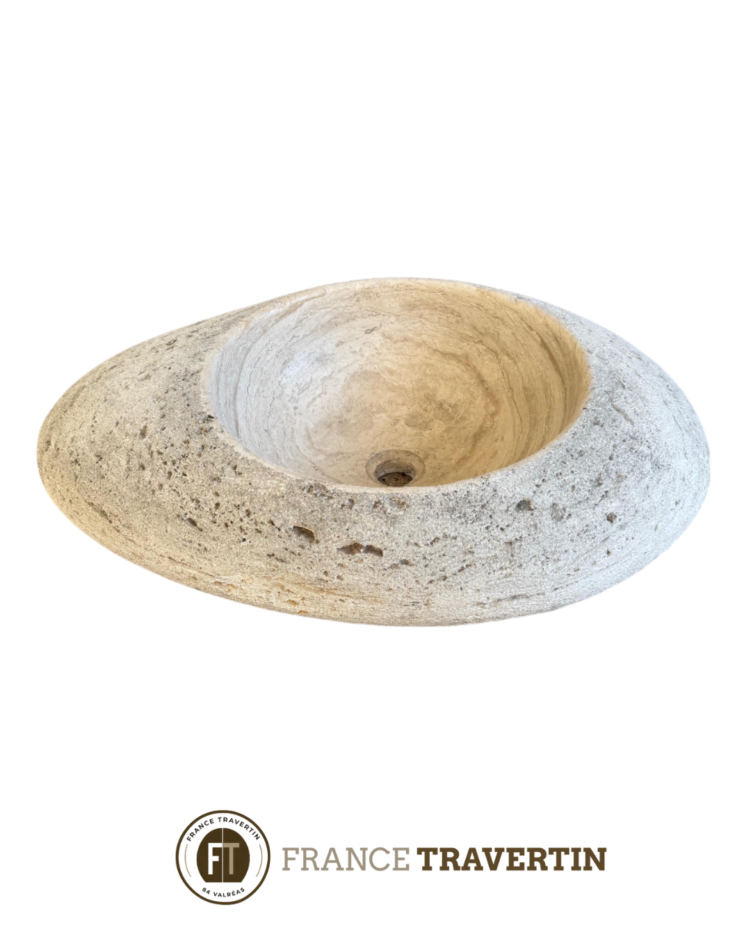 vasque ovale 1 galet 70x40 cm boucharde