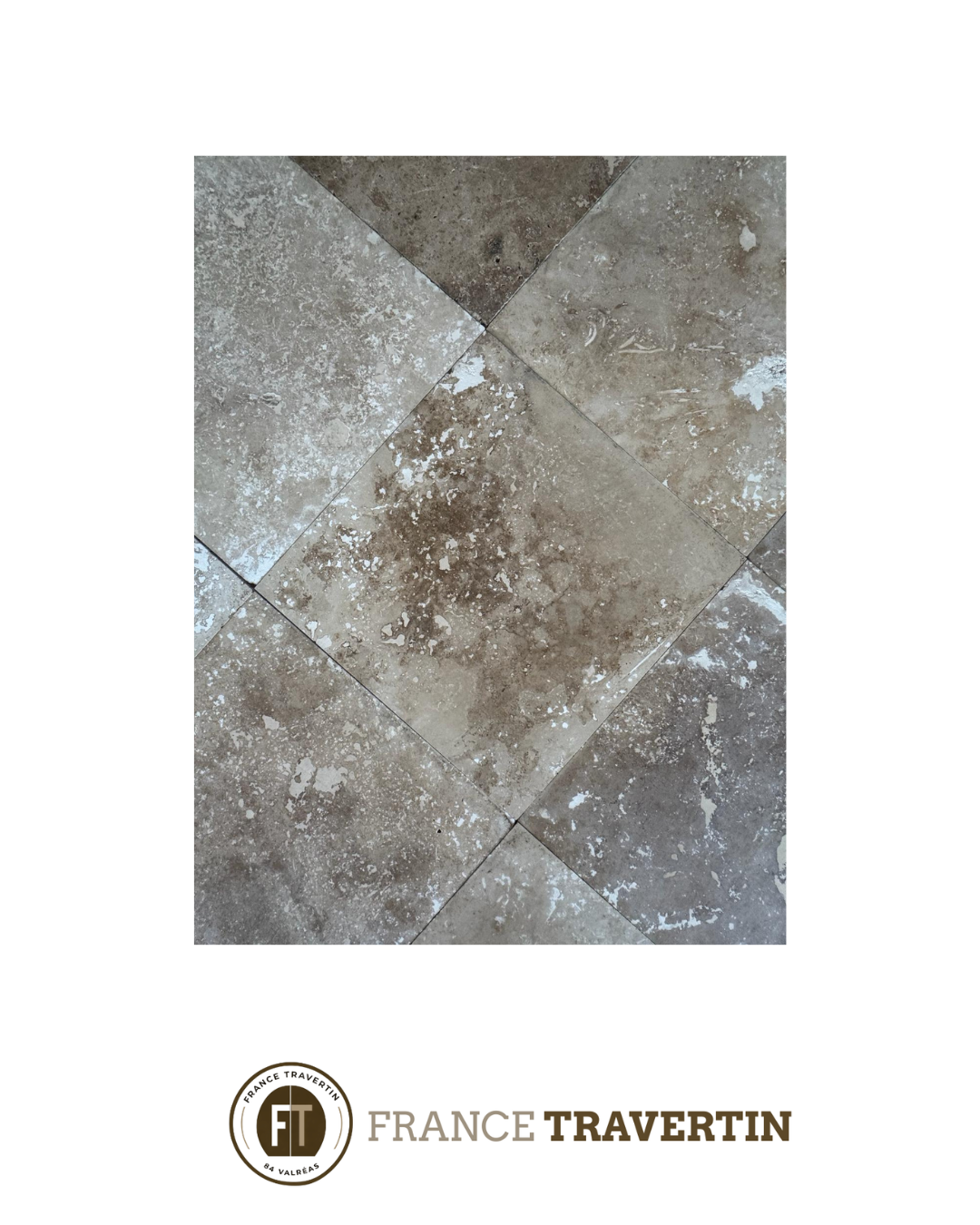 beige nuancé 40,6x40,6x1,2cm 1er choix adouci & rebouché