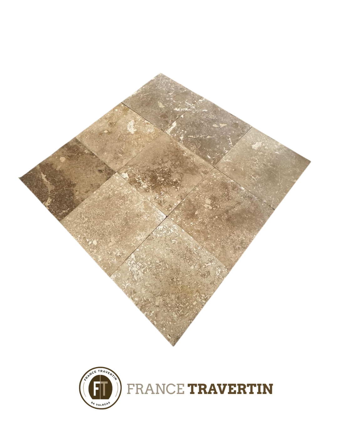 beige nuancé 40,6x40,6x1,2cm 1er choix adouci & rebouché
