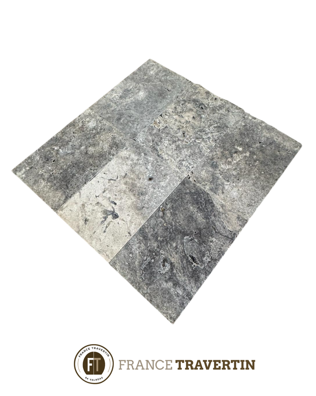 Travertin Gris 40x60x1.2cm Rustique