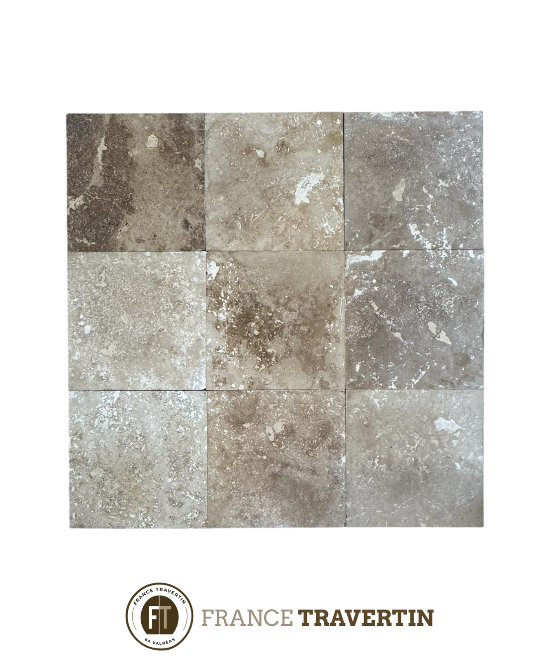 beige nuancé 40,6x40,6x1,2cm 1er choix adouci & rebouché