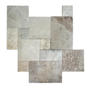 beige nuancé opus romain 4 formats 1,2cm Éclaté 1er choix