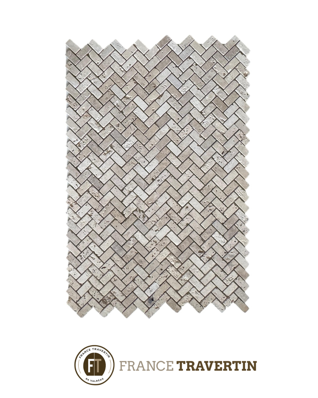 mosaique beige nuancé parquet rustique