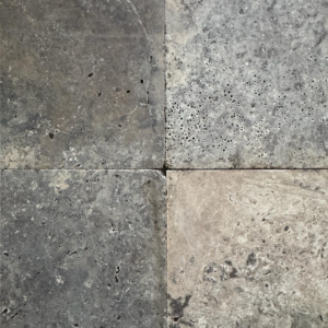 Travertin Silver 40x40x12mm Rustique