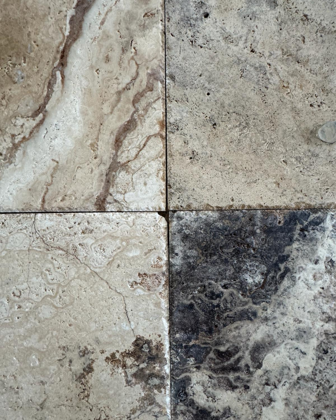 Travertin Philadelphia 40x40x12mm Rustique
