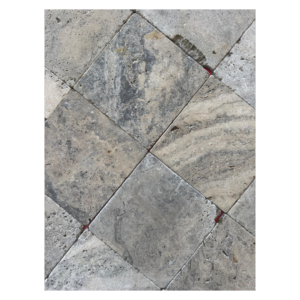 faïence silver 20x20 rustique