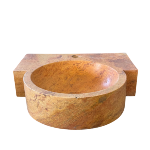 Vasque Travertin Jaune Trou